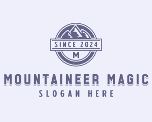 Outdoor Mountain Range  logo design