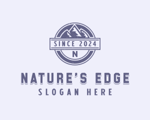 Outdoor Mountain Range  logo design