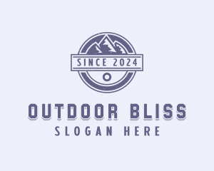 Outdoor Mountain Range  logo design