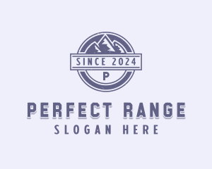 Outdoor Mountain Range  logo design