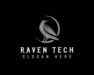 Nocturnal Raven Animalia logo design