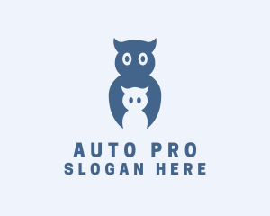 Baby Owl Bird  Logo
