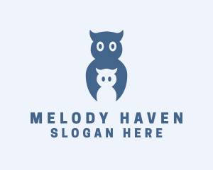 Baby Owl Bird  logo