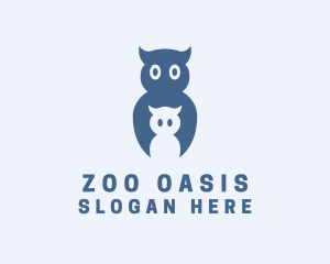 Baby Owl Zoo  logo design