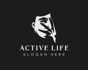 Hand Face Life Coach logo design