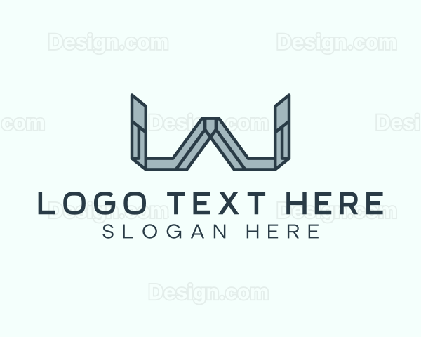 Futuristic Letter W Logo