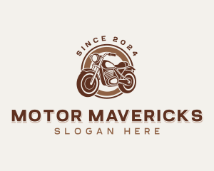 Transportation Motorcycle Ride logo design