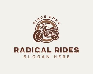 Transportation Motorcycle Ride logo design