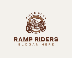 Transportation Motorcycle Ride logo design