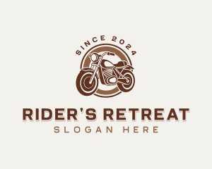 Transportation Motorcycle Ride logo design