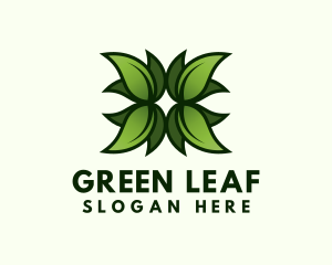 Green Garden Leaf logo design