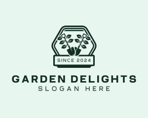 Shovel Plant Landscaping logo design