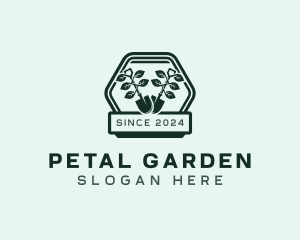 Shovel Plant Landscaping logo design