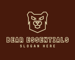 Angry Grizzly Bear logo design