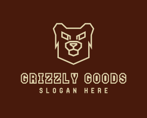 Angry Grizzly Bear logo design