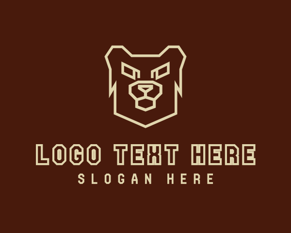Brown Bear logo example 3