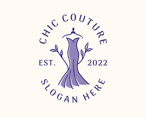 Stylish Fashion Dress Gown logo design