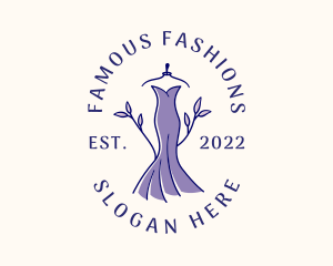 Stylish Fashion Dress Gown logo design