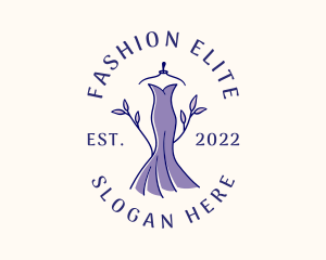 Stylish Fashion Dress Gown logo design