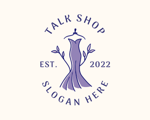 Stylish Fashion Dress Gown logo design