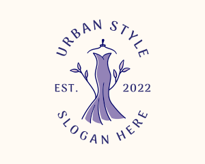 Stylish Fashion Dress Gown logo design