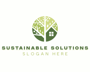 Sustainable Garden Tree logo design