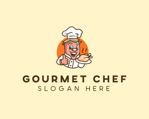 Chicken Sausage Chef logo design