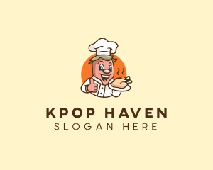 Chicken Sausage Chef logo design