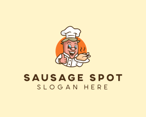 Chicken Sausage Chef logo design