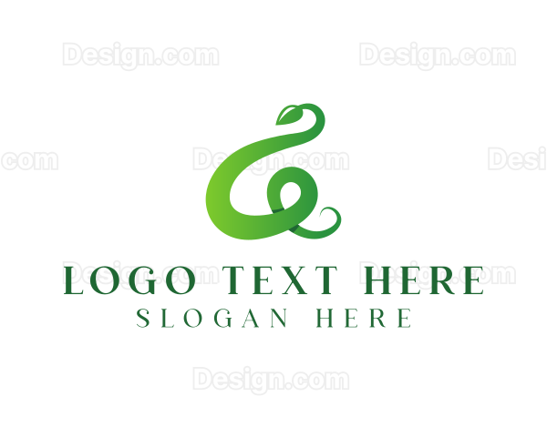 Organic Leaf Vine Letter G Logo