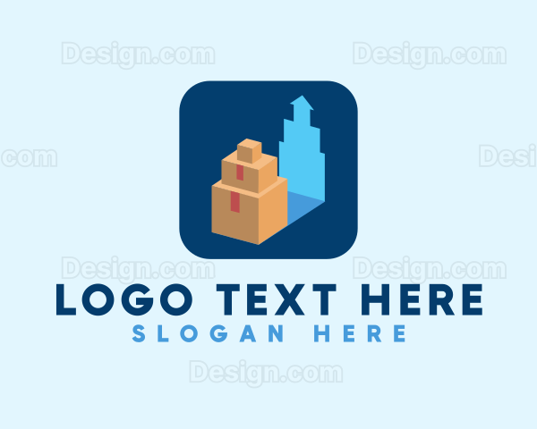 Package Box Delivery Logo