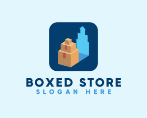 Package Box Delivery  logo design