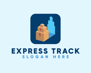 Package Box Delivery  logo design