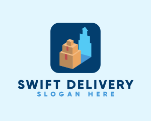 Package Box Delivery  logo design