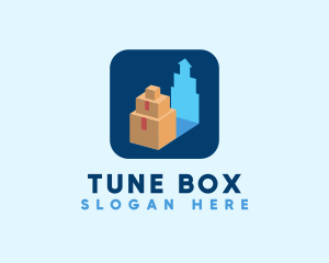 Package Box Delivery  logo design