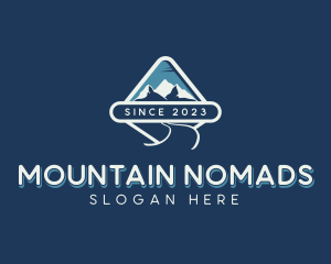 Mountain Hiking Travel logo design