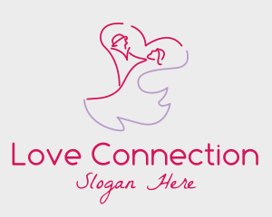 Romantic Wedding Dance Couple  logo