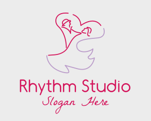 Romantic Wedding Dance Couple  logo