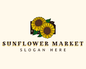 Sunflower Garden Kansas logo design