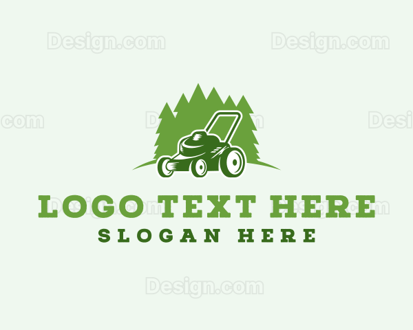 Lawn Mower Yard Logo