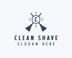 Clean Broom Housekeeping logo design