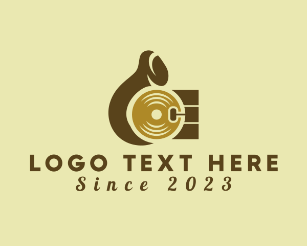 Record Album logo example 1
