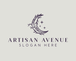 Artisanal Holistic Moon logo design