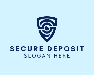 Shield Lens Security logo design