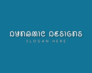 Creative Quirky Brand Text Font logo