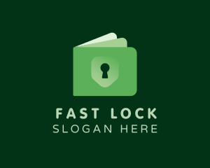 Money Wallet Lock logo design