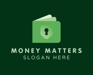 Money Wallet Lock logo design