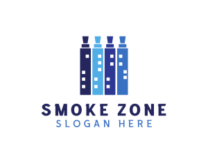 Vape Building Tower logo design