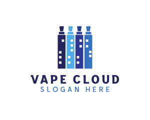 Vape Building Tower logo design