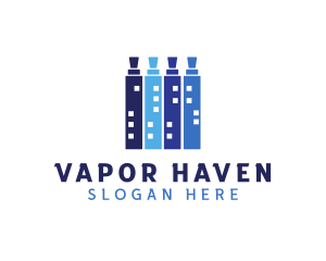 Vape Building Tower logo design